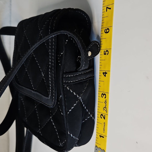 Vera Bradley Mini Hipster Black Quilted Crossbody Bag - Picture 15 of 16